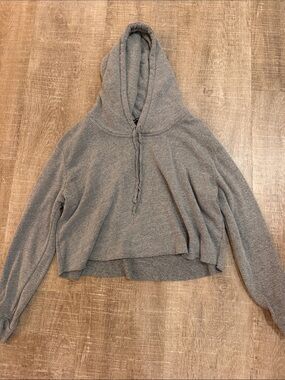 Brandy Melville Gray Cropped Hoodie